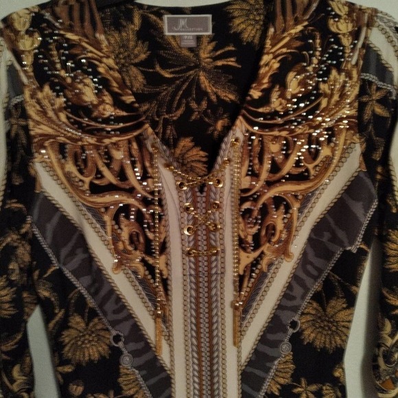 Elegant JM Collection Cold Shoulder Dress - Picture 3 of 10